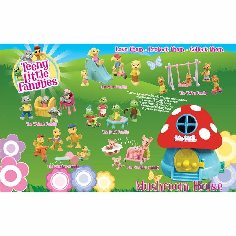Игрален комплект Chippo Teeny Little Family Къщичка Гъбка, The Quacker Family- семейство Патета, 52028-5